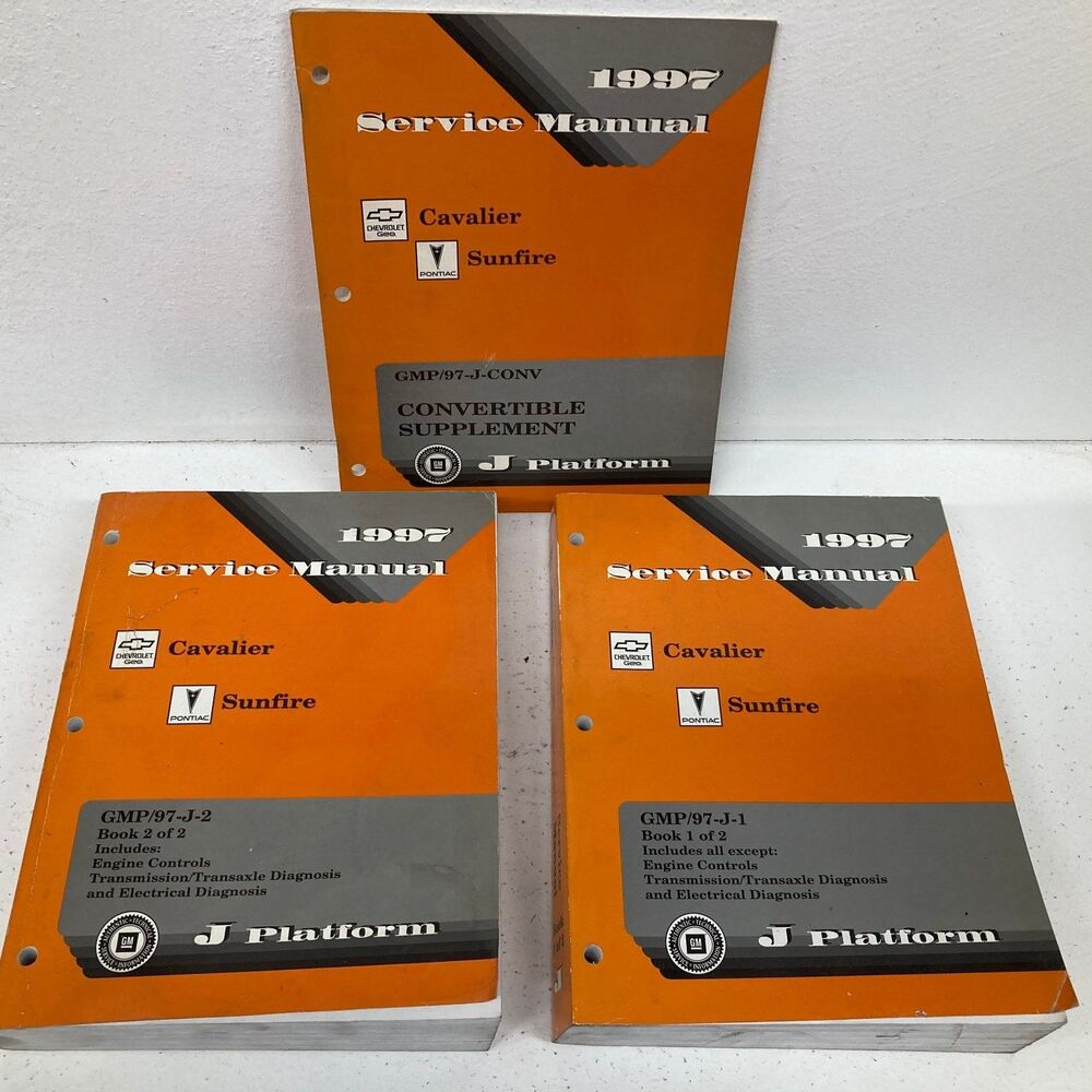 1997 Chevrolet/Pontiac Cavalier/Sunfire Shop Service Repair Manual 3 Vol Set Z24
